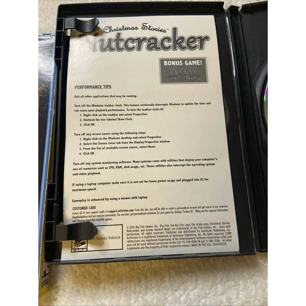 Christmas Stories NUTCRACKER PC CD ROM Hidden Object BONUS Game VTG